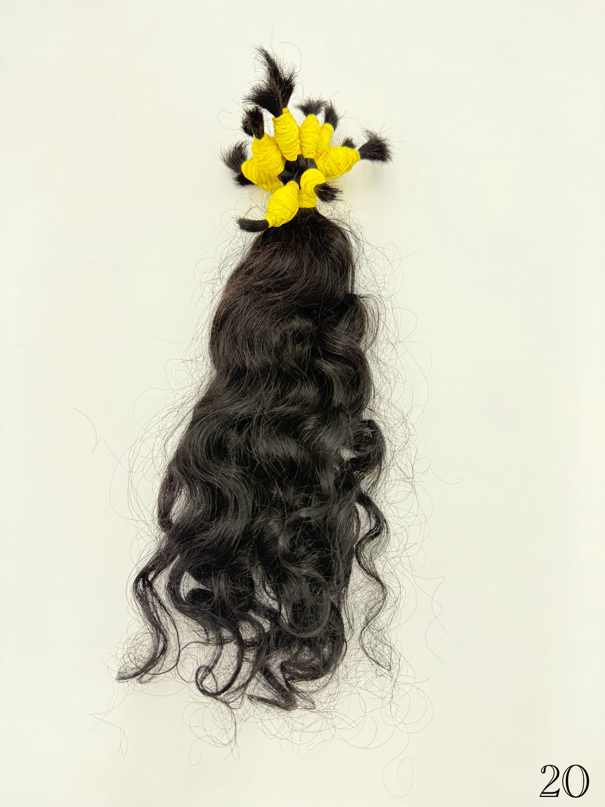 17” curly black 116G