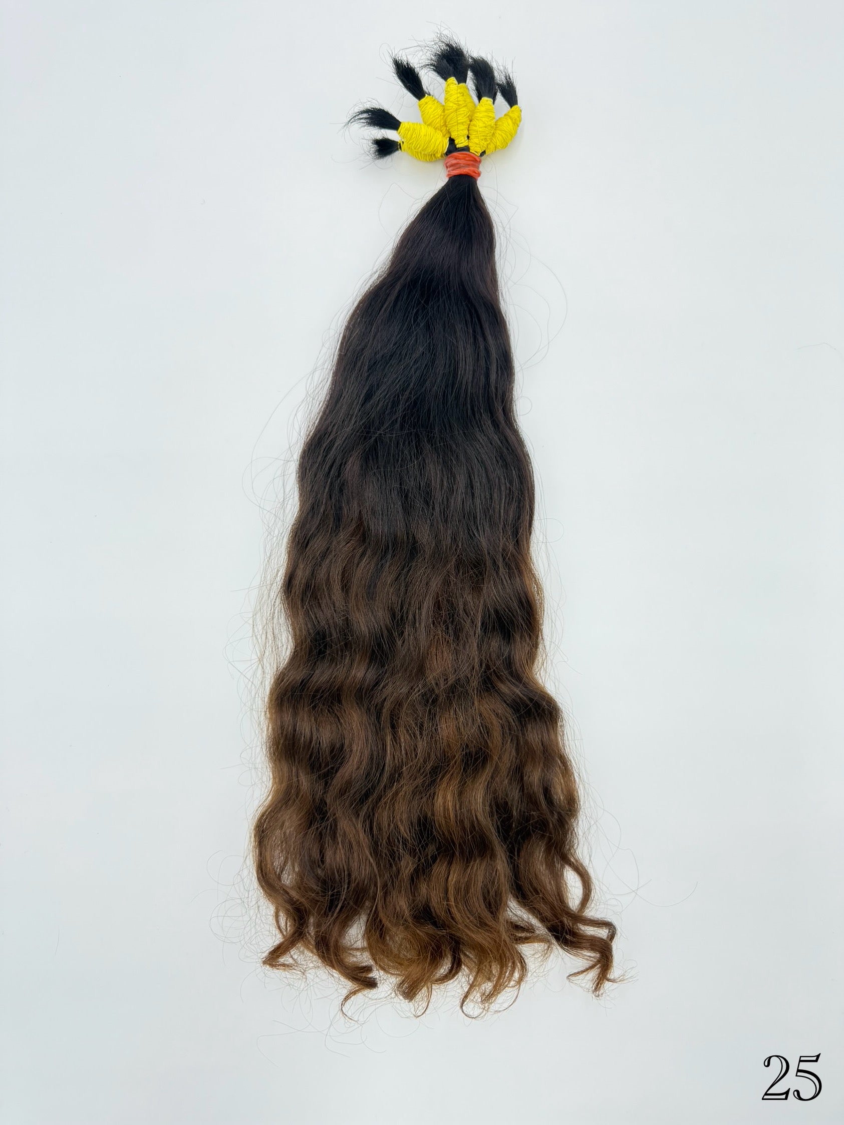 27” curly brown/blonde ombré 147G