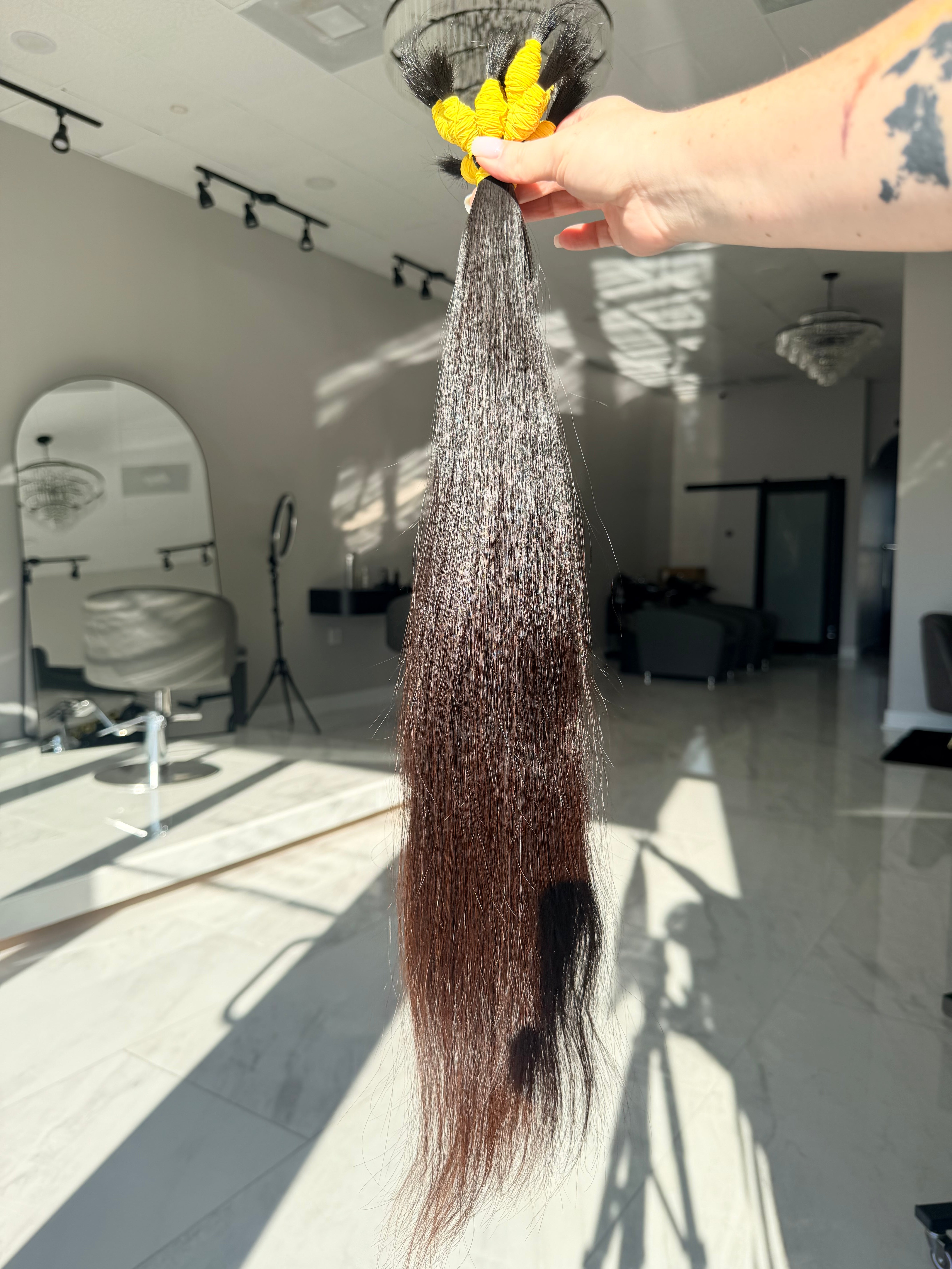 Premium Sleek Straight Hair — Deep Brown #0062 (24”)
