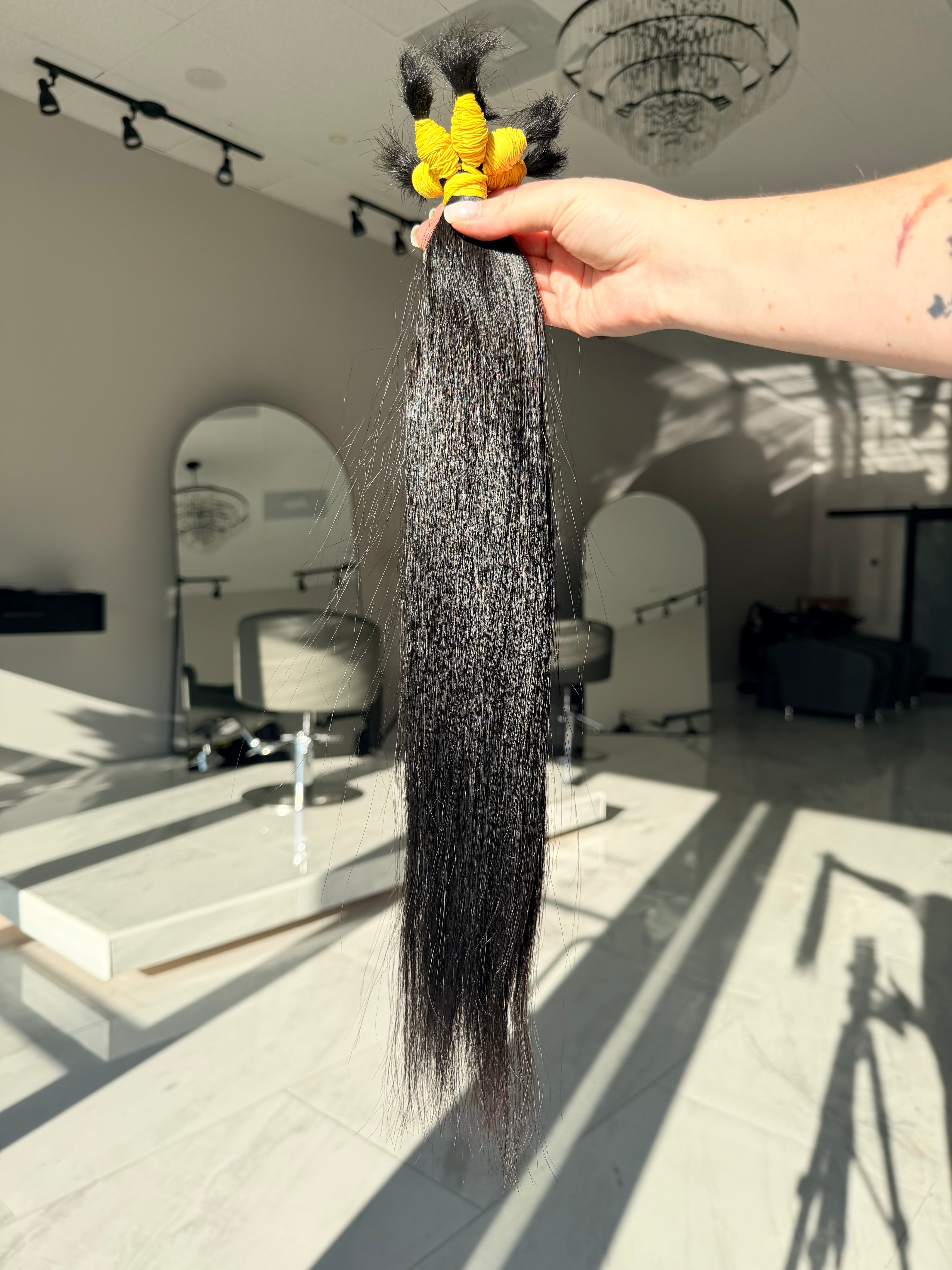 Premium Sleek Straight Hair — Natural Black #0065 (18”)