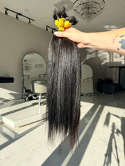 Premium Sleek Straight Hair — Natural Black #0065 (18”)