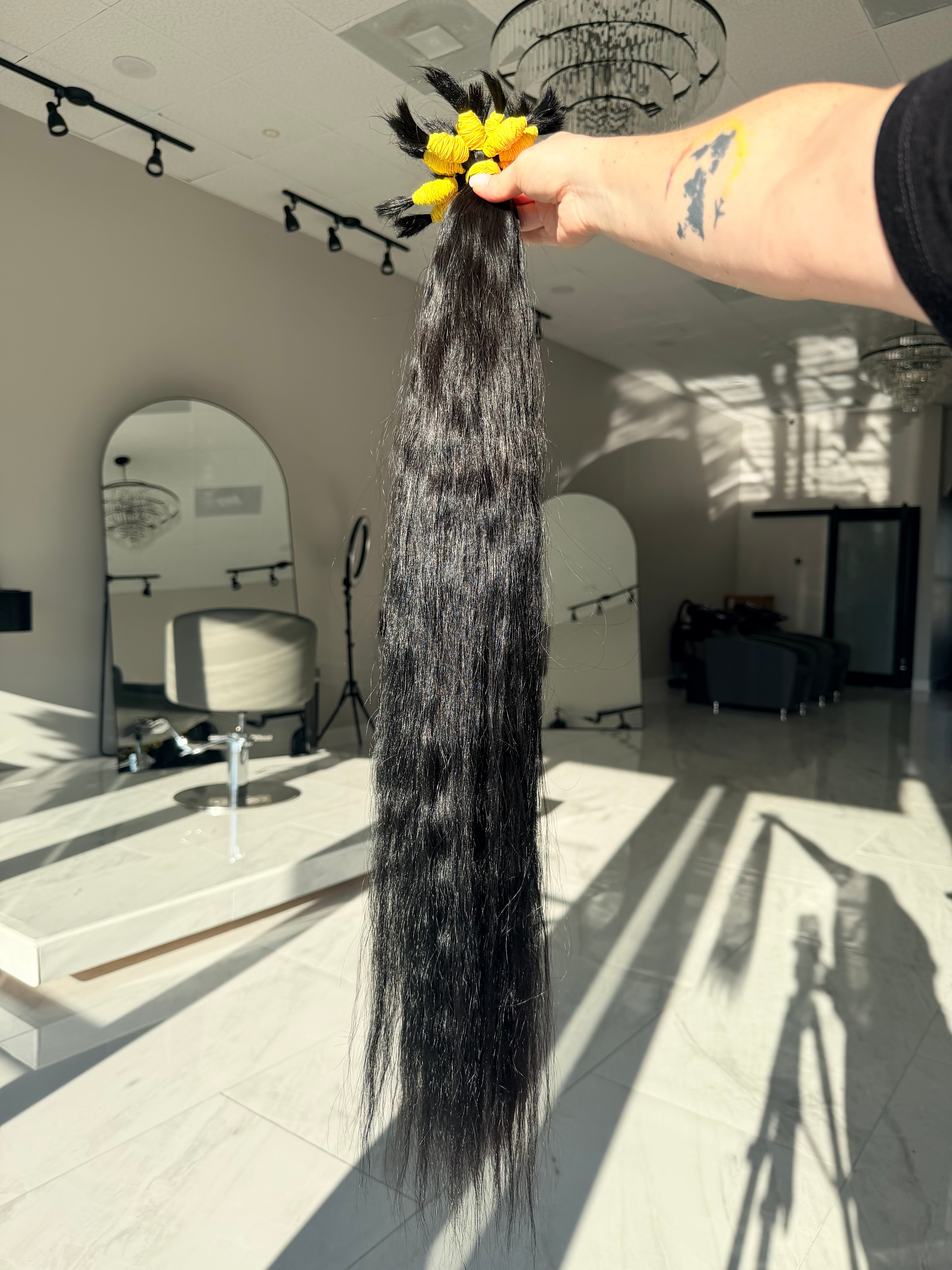 Premium Sleek Straight Hair — Natural Black #0066 (30”)