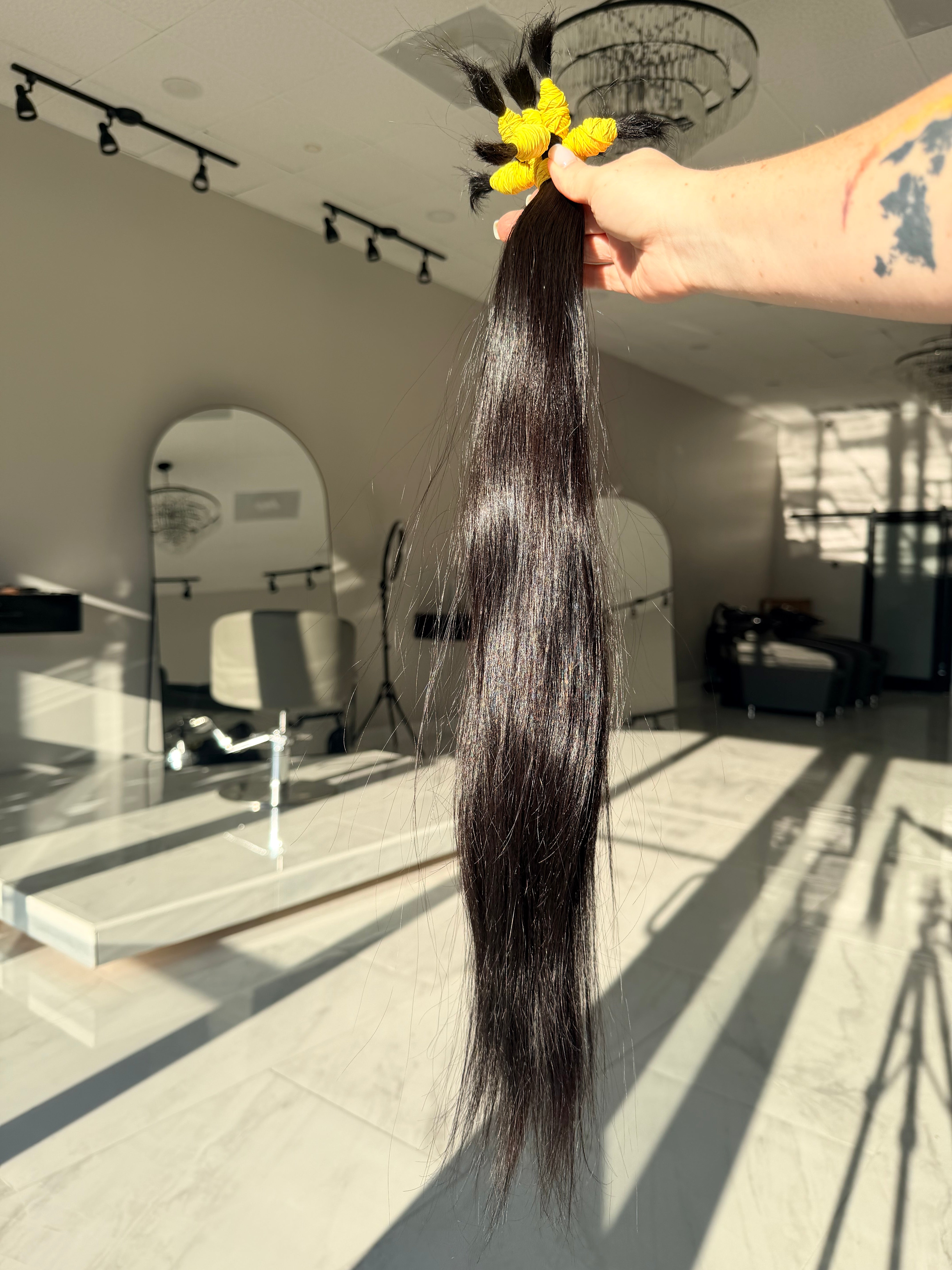 Premium Natural Straight Hair — Dark Brown #0070 (22”)