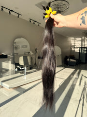 Premium Natural Straight Hair — Dark Brown #0070 (22”)