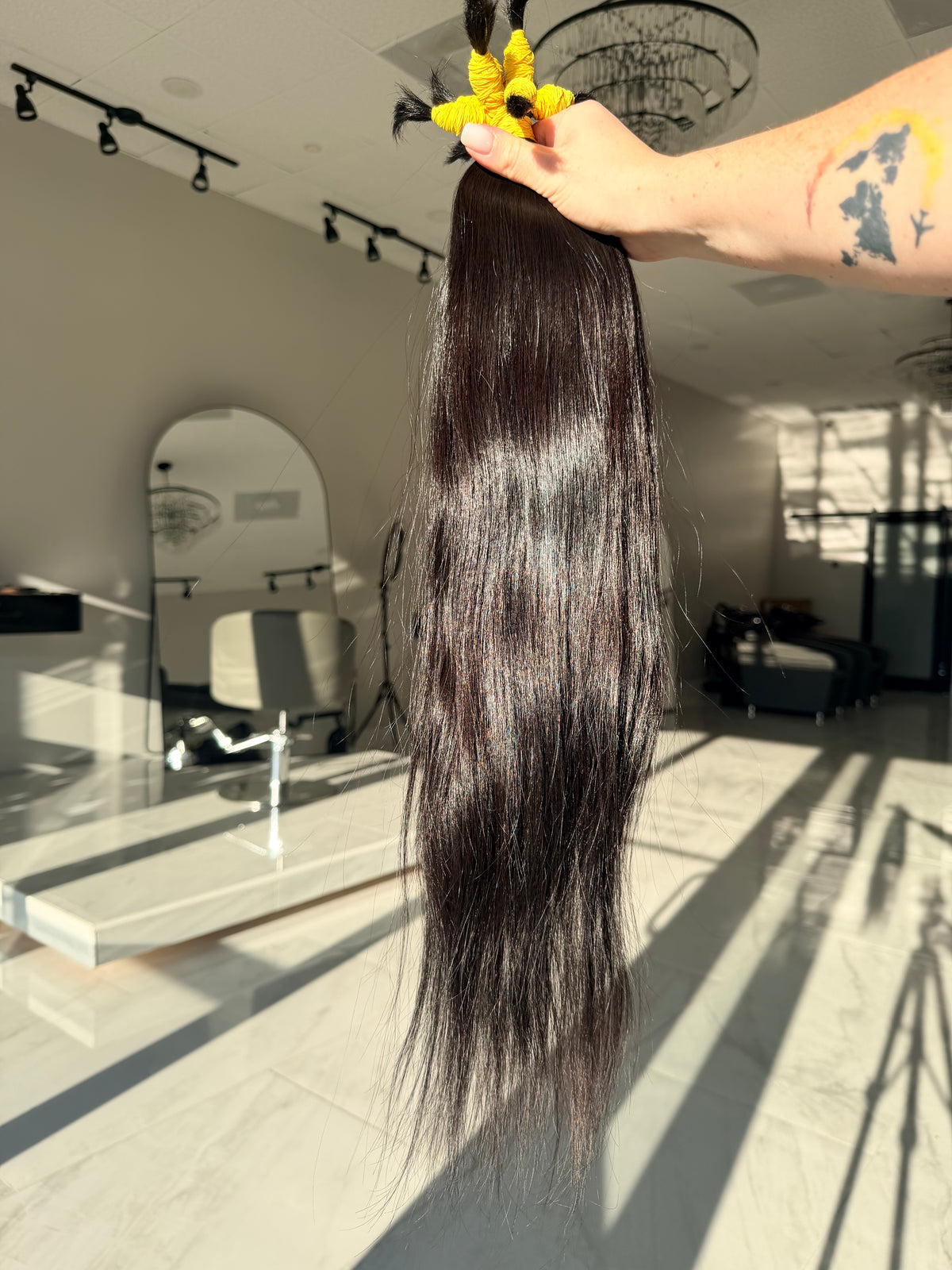 Premium Natural Straight Hair — Dark Brown #0070 (22”)