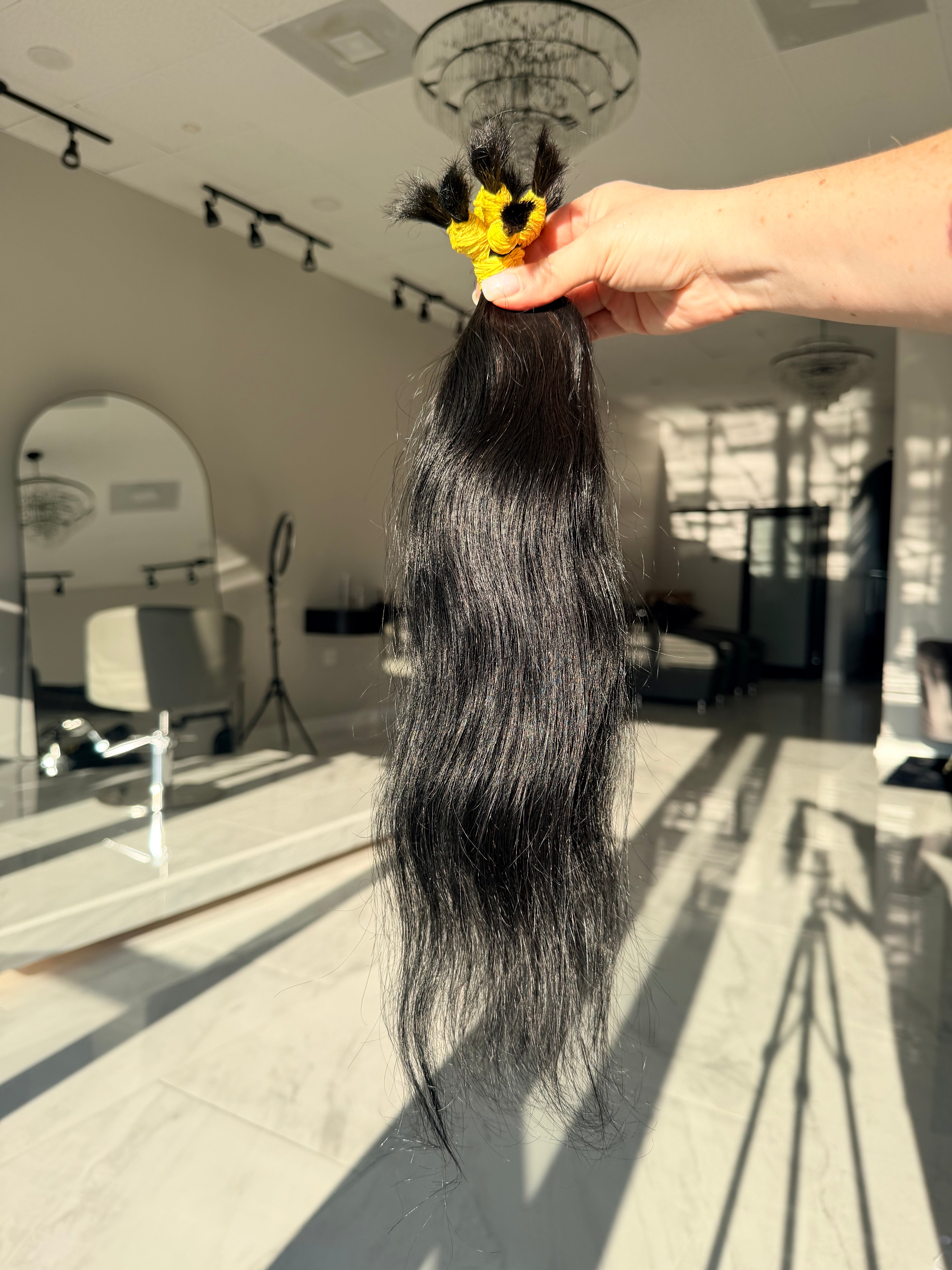 Premium Natural Straight Hair — Natural Black #0071 (16”)