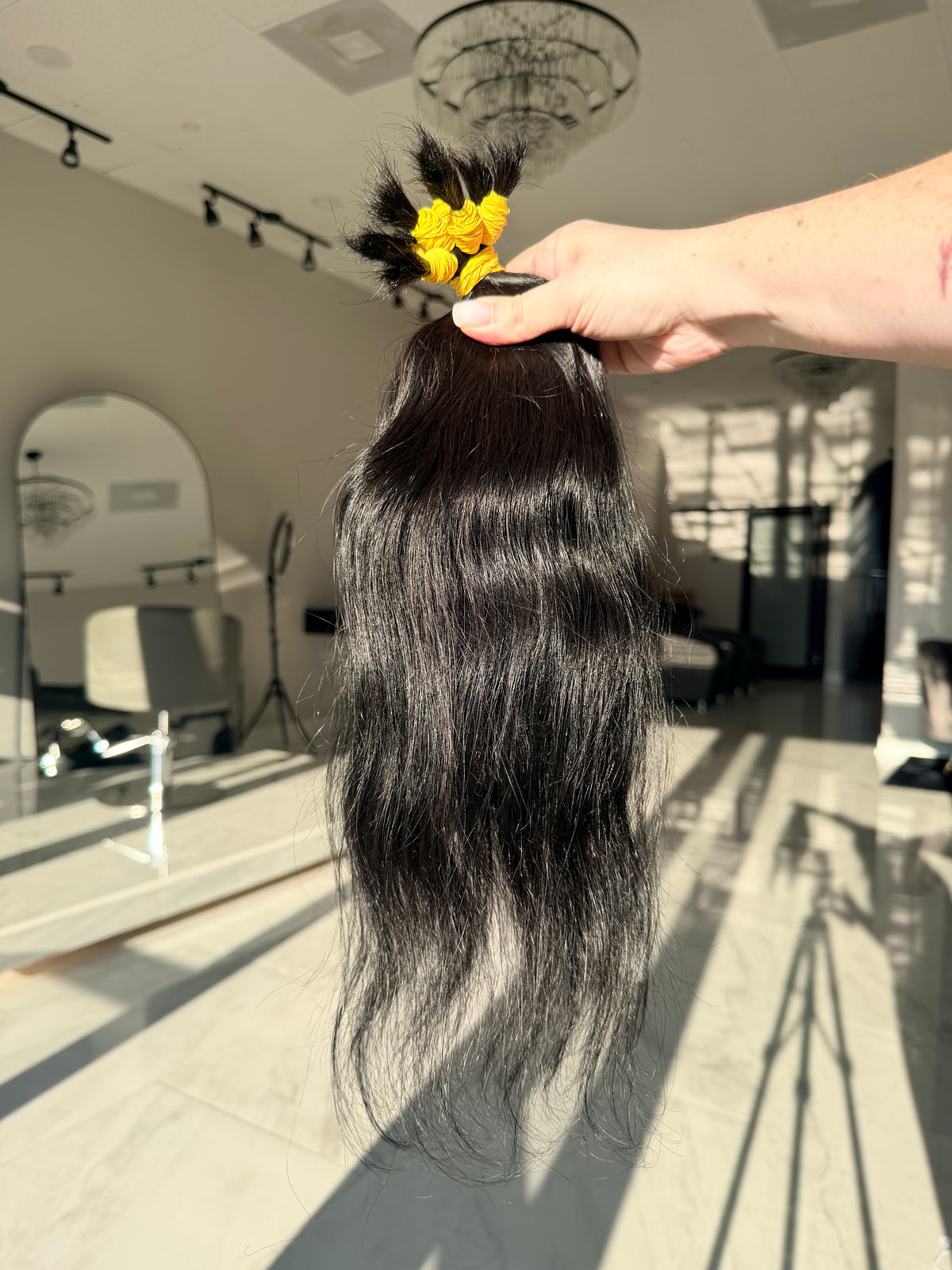 Premium Natural Straight Hair — Natural Black #0071 (16”)