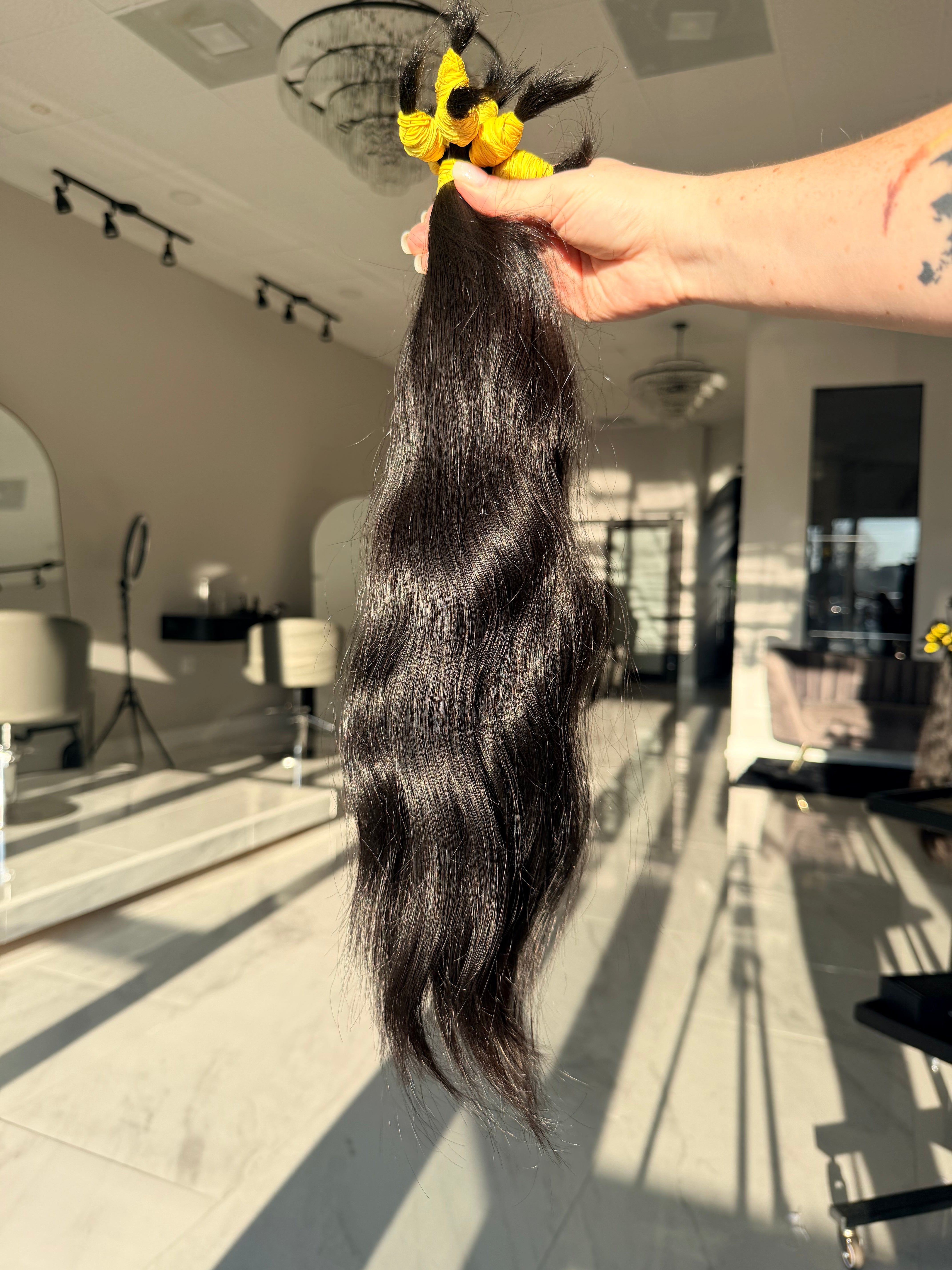 Premium Natural Wavy Hair — Natural Black #0078 (18”)