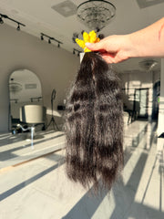 Premium Natural Wavy Hair — Natural Black #0079 (16”)