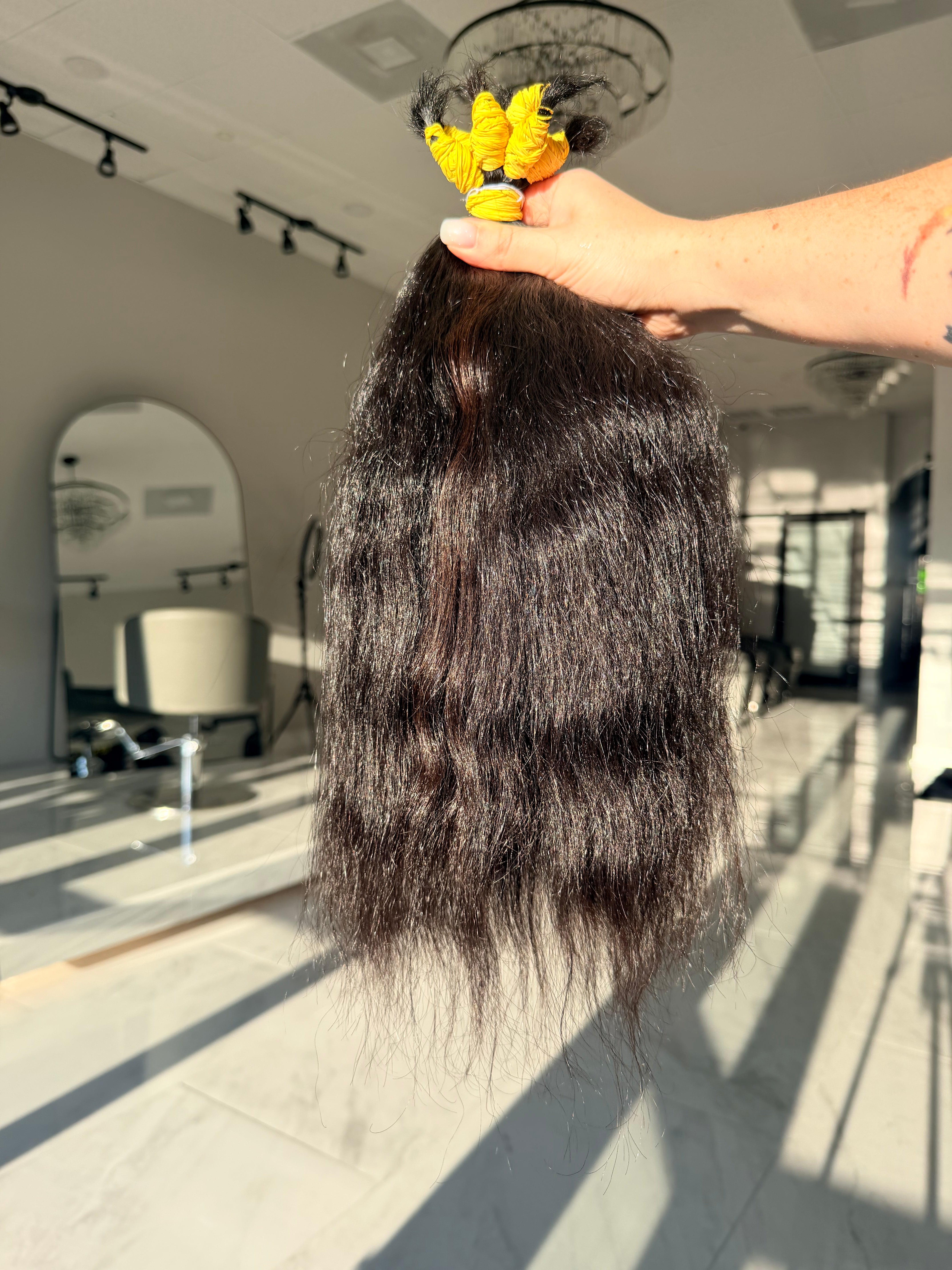 Premium Natural Wavy Hair — Natural Black #0079 (16”)