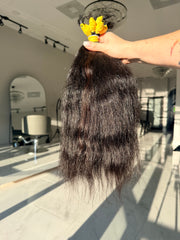 Premium Natural Wavy Hair — Natural Black #0079 (16”)