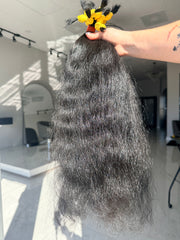 Premium Natural Coarse Wavy Hair — Natural Black #0081 (22”)