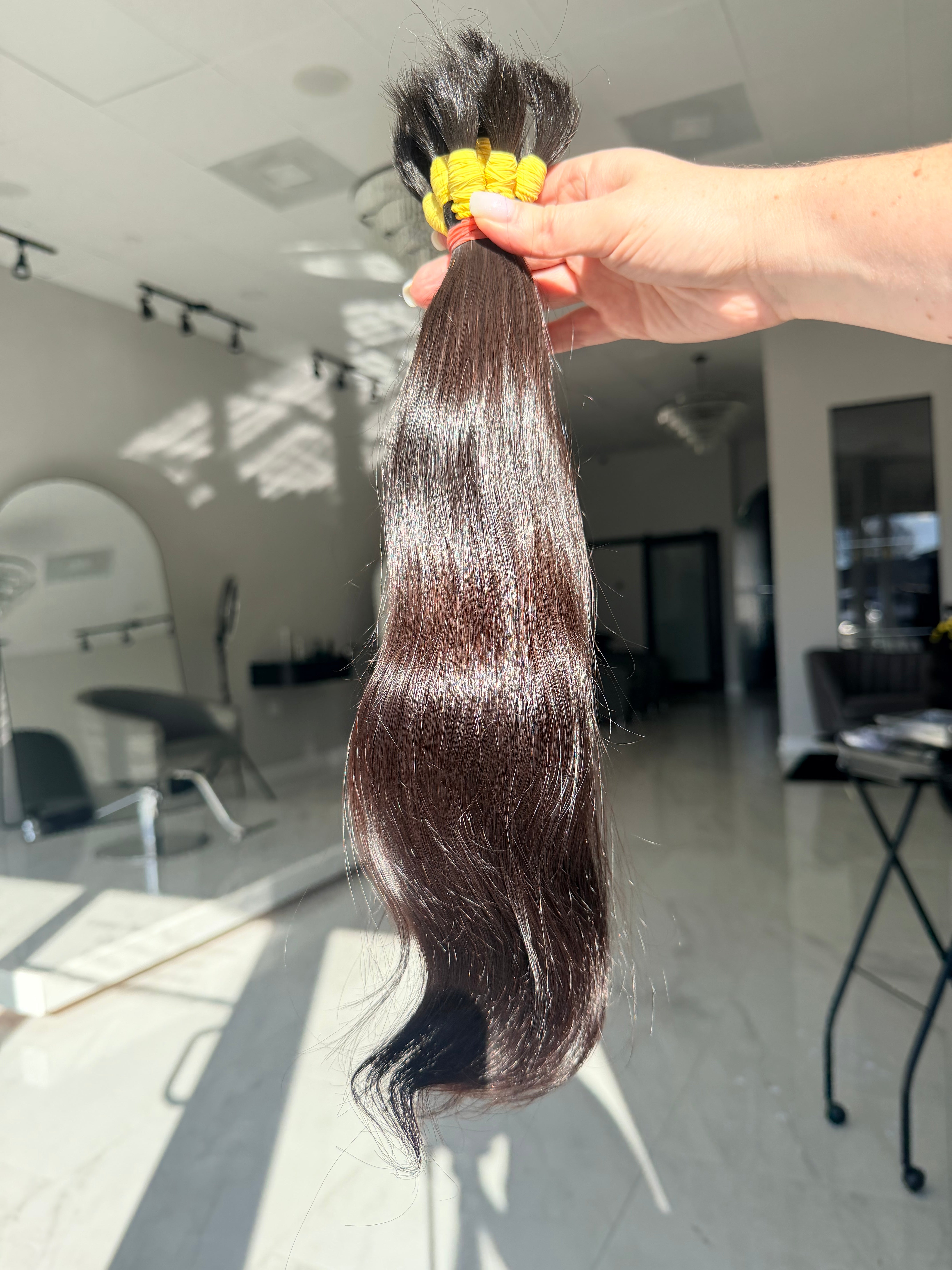 Premium Straight Hair — Dark Brown #0094 (16”)