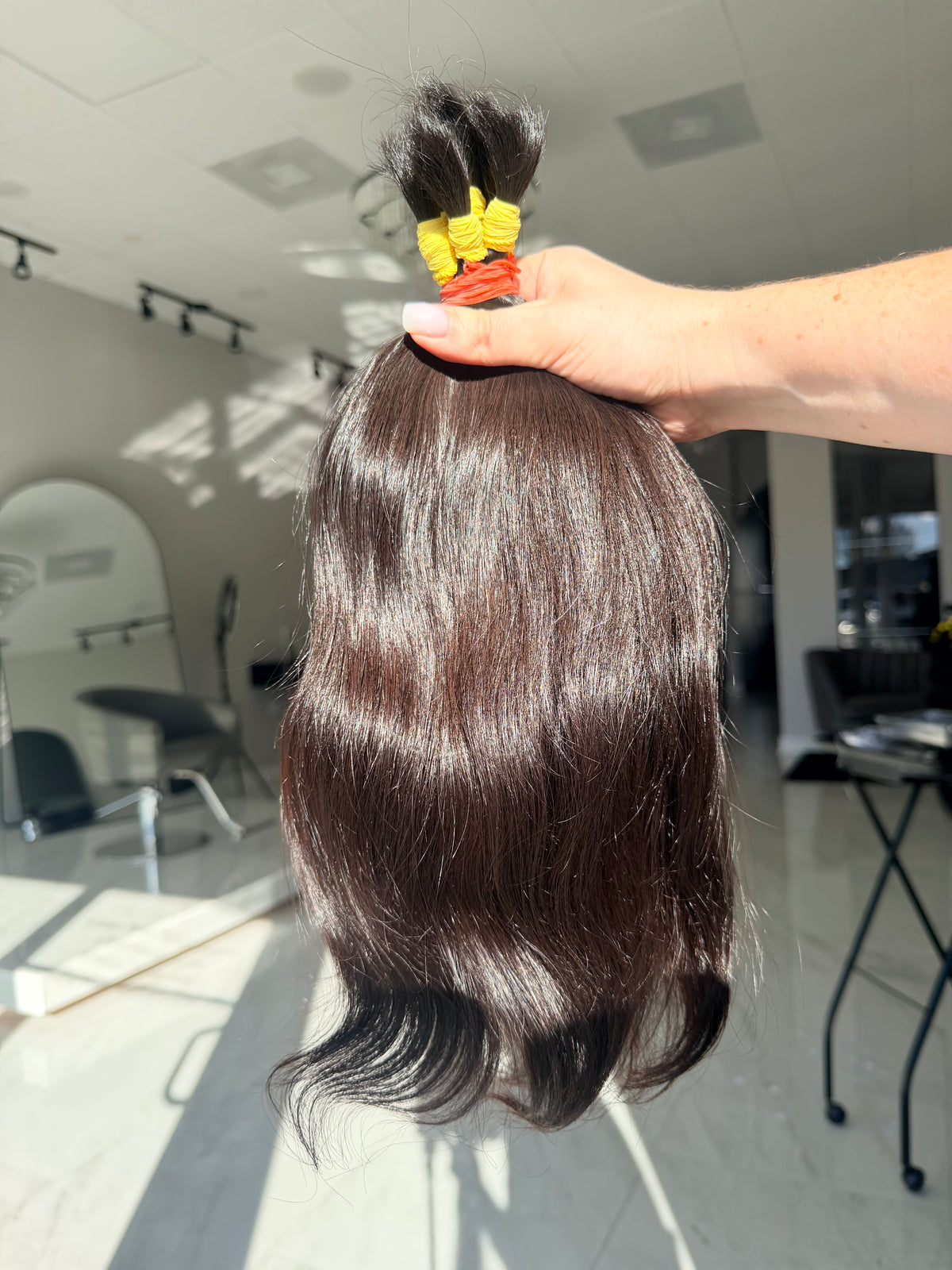 Premium Straight Hair — Dark Brown #0094 (16”)