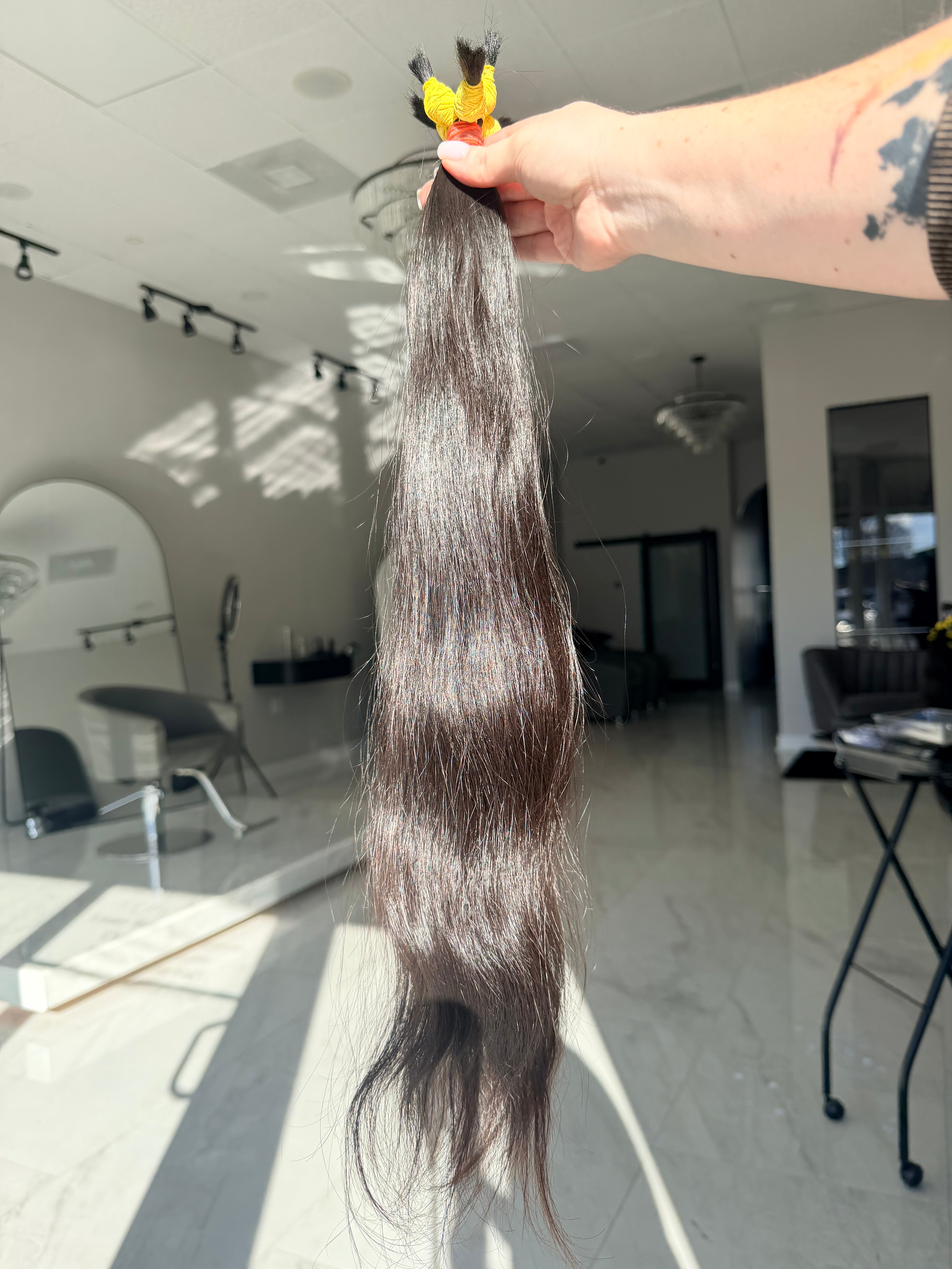 Premium Straight Hair — Dark Brown #0093 (20”)