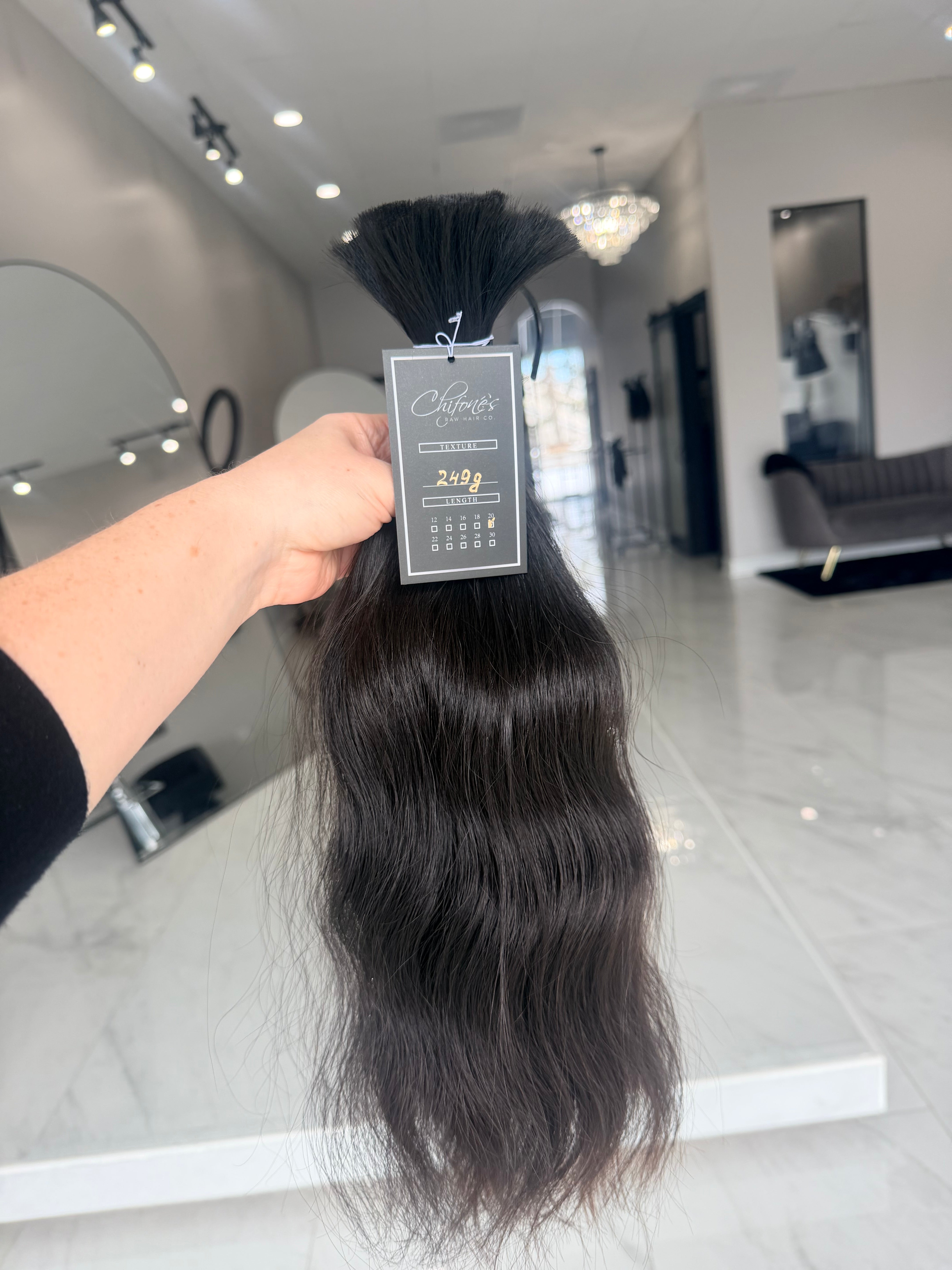 Premium Virgin Human Hair Ponytail 20” — 249g